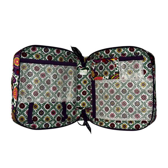 NWOT Vera Bradley Tech Organizer Viva La Vera Print Bright Colorful Floral Tote - Picture 4 of 6